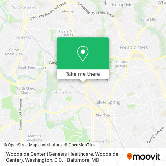 Mapa de Woodside Center (Genesis Healthcare, Woodside Center)