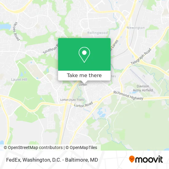 Mapa de FedEx