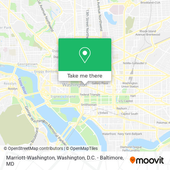 Marriott-Washington map