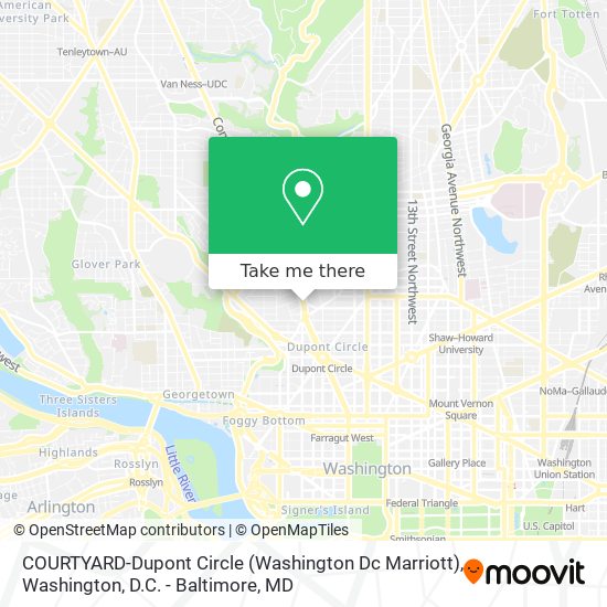 Mapa de COURTYARD-Dupont Circle (Washington Dc Marriott)