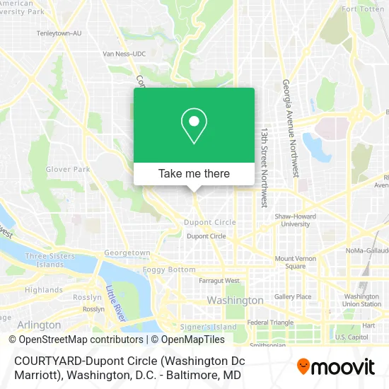 COURTYARD-Dupont Circle (Washington Dc Marriott) map