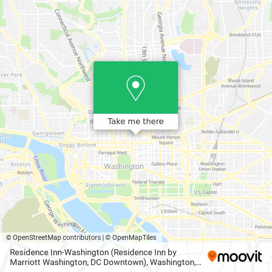 Mapa de Residence Inn-Washington (Residence Inn by Marriott Washington, DC Downtown)