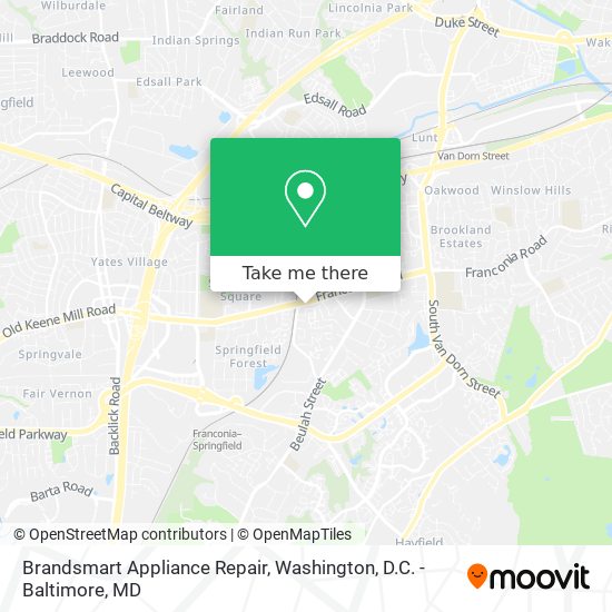 Brandsmart Appliance Repair map