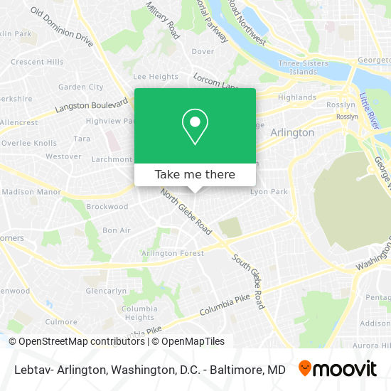 Mapa de Lebtav- Arlington