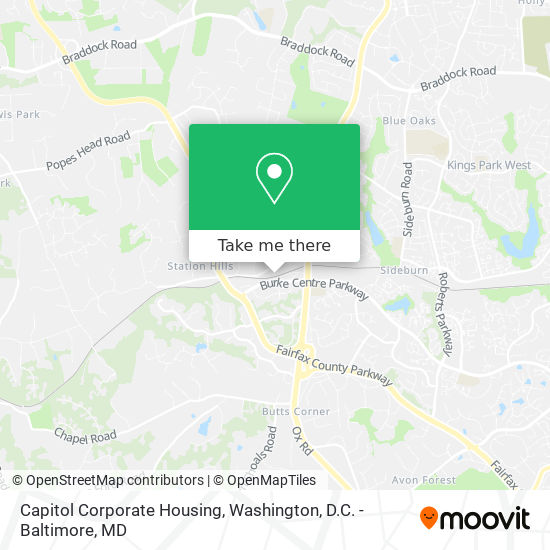 Mapa de Capitol Corporate Housing