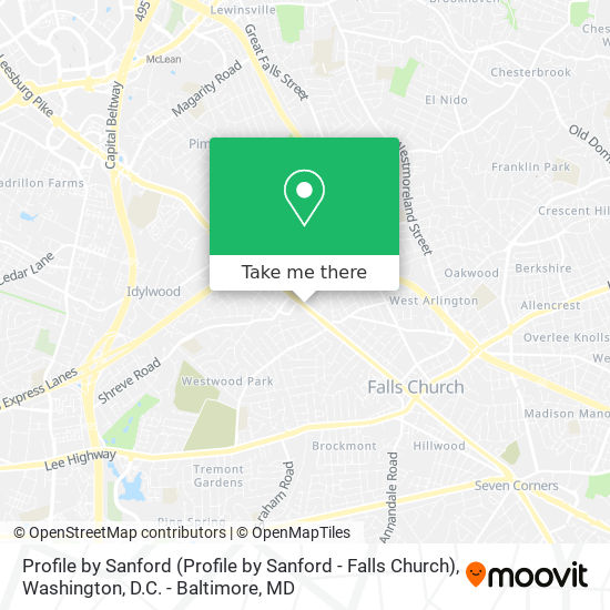 Profile by Sanford (Profile by Sanford - Falls Church) map