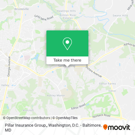 Pillar Insurance Group, map