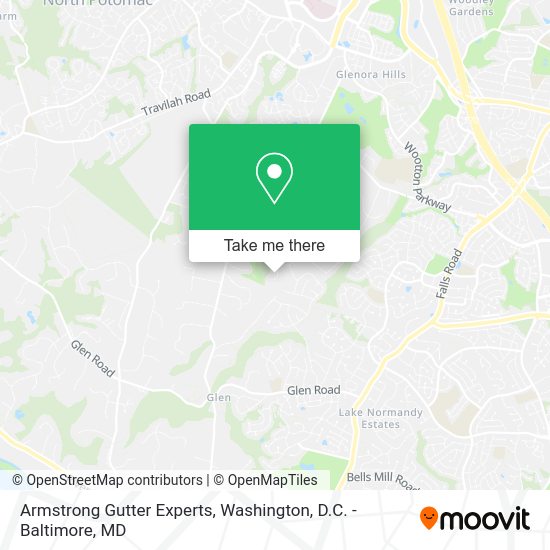 Armstrong Gutter Experts map