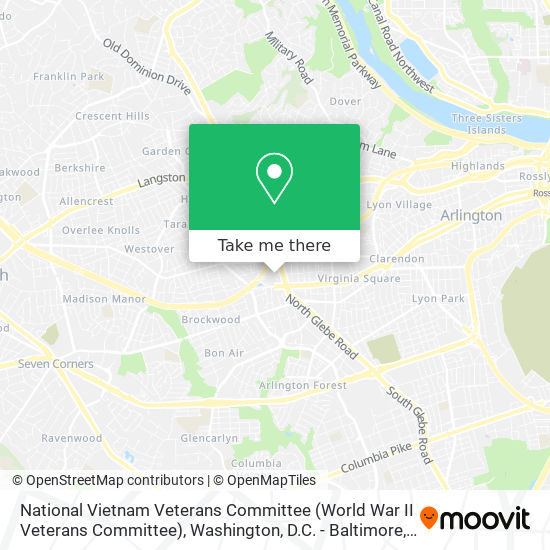 Mapa de National Vietnam Veterans Committee (World War II Veterans Committee)