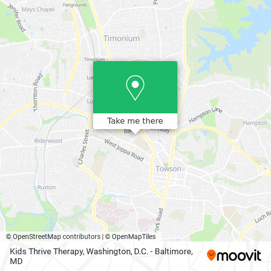 Mapa de Kids Thrive Therapy