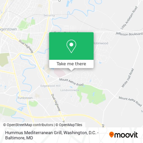 Hummus Mediterranean Grill map