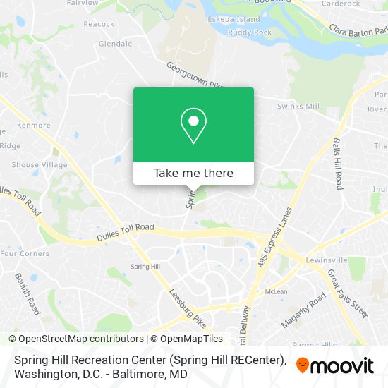 Spring Hill Recreation Center (Spring Hill RECenter) map