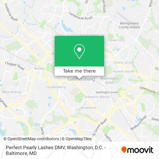 Perfect Pearly Lashes DMV map