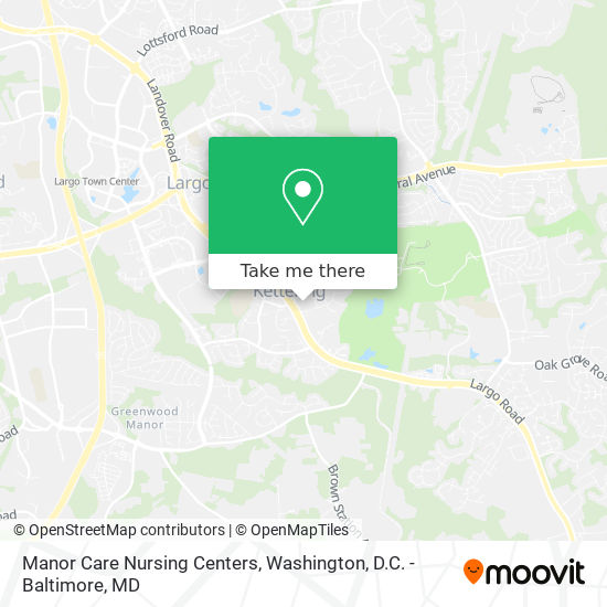 Mapa de Manor Care Nursing Centers