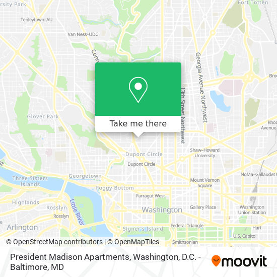 President Madison Apartments map