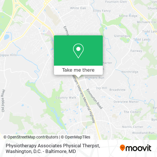 Physiotherapy Associates Physical Therpst map