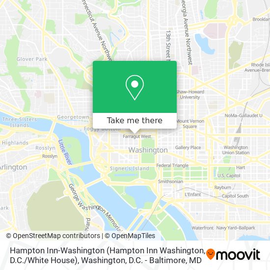 Hampton Inn-Washington (Hampton Inn Washington, D.C. / White House) map