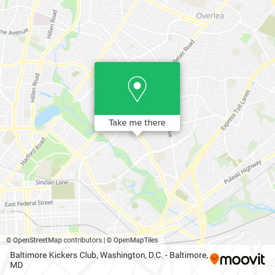 Mapa de Baltimore Kickers Club