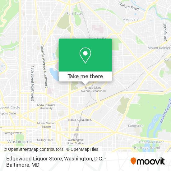 Mapa de Edgewood Liquor Store