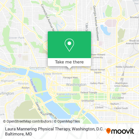 Laura Mannering Physical Therapy map