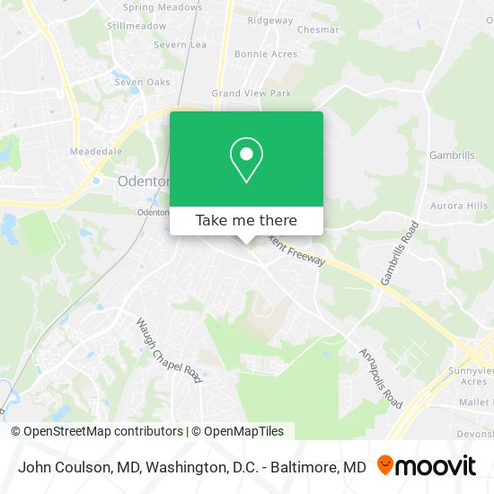 John Coulson, MD map