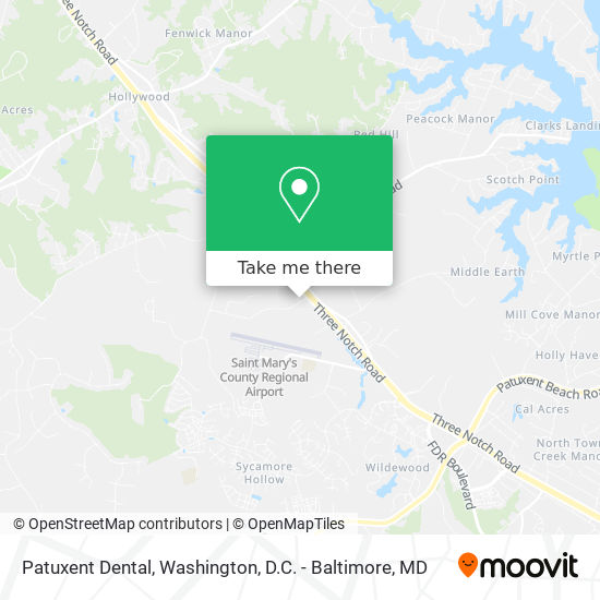 Mapa de Patuxent Dental