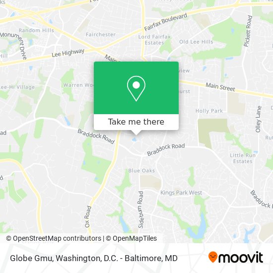 Mapa de Globe Gmu