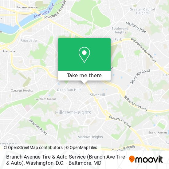 Mapa de Branch Avenue Tire & Auto Service (Branch Ave Tire & Auto)