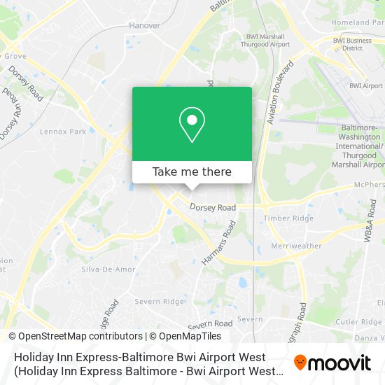 Mapa de Holiday Inn Express-Baltimore Bwi Airport West