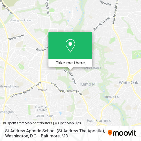 St Andrew Apostle School map