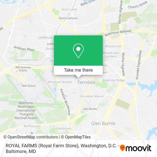 ROYAL FARMS (Royal Farm Store) map