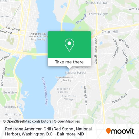 Redstone American Grill (Red Stone , National Harbor) map