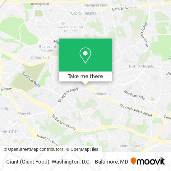 Giant (Giant Food) map