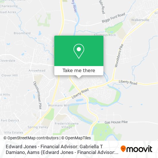 Mapa de Edward Jones - Financial Advisor: Gabriella T Damiano, Aams