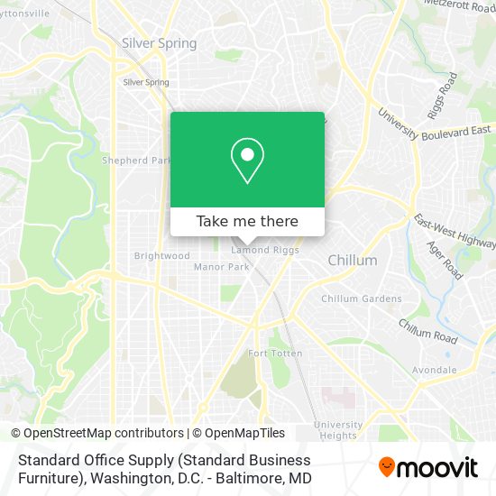 Mapa de Standard Office Supply (Standard Business Furniture)