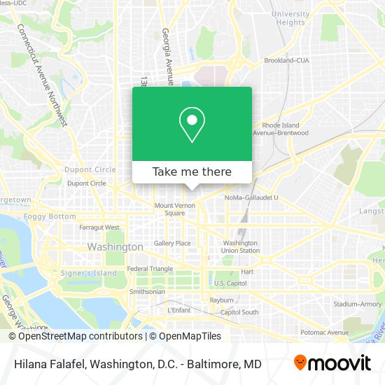 Hilana Falafel map