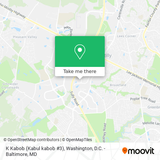 K Kabob (Kabul kabob #3) map