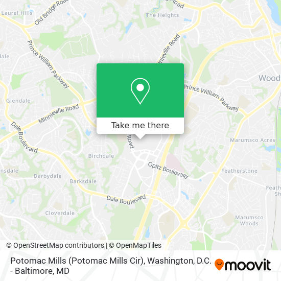 Potomac Mills (Potomac Mills Cir) map