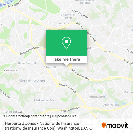 Herberta J Jones - Nationwide Insurance (Nationwide Insurance Cos) map