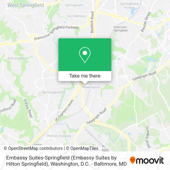 Embassy Suites-Springfield (Embassy Suites by Hilton Springfield) map