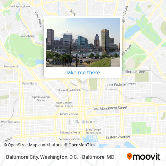 Baltimore City map