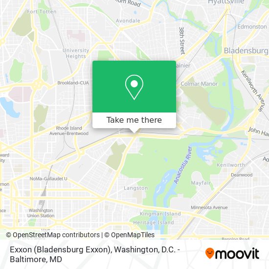 Mapa de Exxon (Bladensburg Exxon)