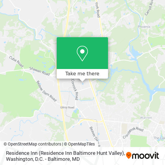 Residence Inn (Residence Inn Baltimore Hunt Valley) map