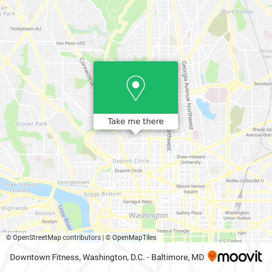 Downtown Fitness map