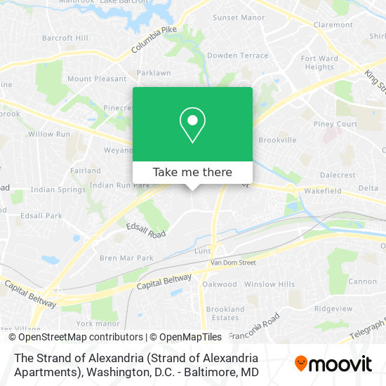 The Strand of Alexandria map