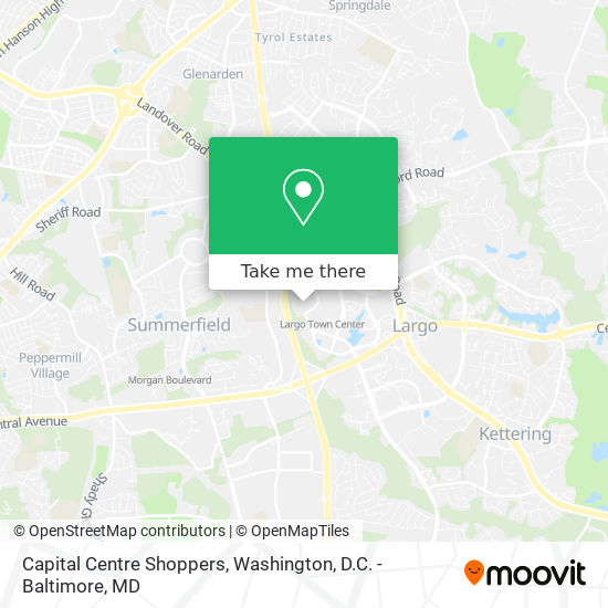 Capital Centre Shoppers map