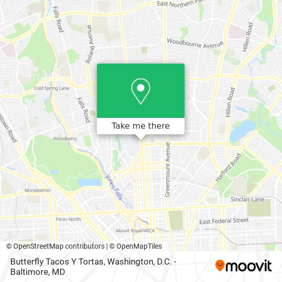 Mapa de Butterfly Tacos Y Tortas