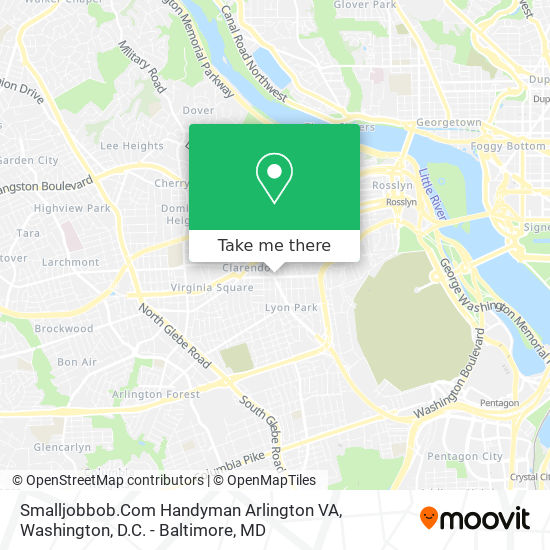 Mapa de Smalljobbob.Com Handyman Arlington VA