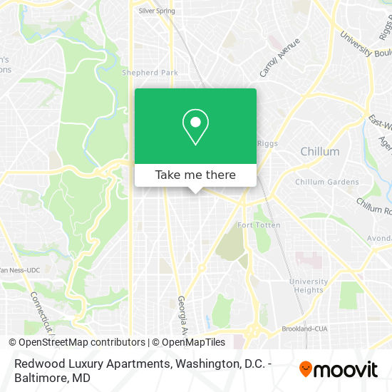 Redwood Luxury Apartments map