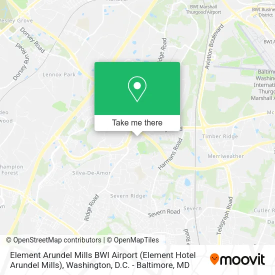 Element Arundel Mills BWI Airport (Element Hotel Arundel Mills) map